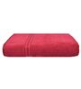 Fuchsia Red Solid 500 GSM Cotton Bath Towel