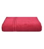 Fuchsia Red Solid 500 GSM Cotton Bath Towel