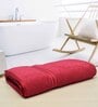 Fuchsia Red Solid 500 GSM Cotton Bath Towel