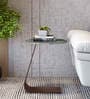 Fuji Marble Top End Tables In Green & Brown Colour