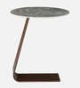 Fuji Marble Top End Tables In Green & Brown Colour