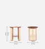Fujiwara Mango Wood End Table In Tubbaq Finish