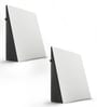 Full Back Memory Foam Bed Wedge 20 X 7 Inch In White & Black Colour