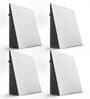 Full Back Memory Foam Bed Wedge 20 X 7 Inch In White & Black Colour