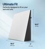 Full Back Memory Foam Bed Wedge 20 X 7 Inch In White & Black Colour