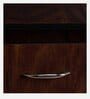 Full Shoe Cabinet in Brown Teak & White Finish