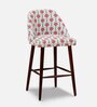 Blevins Fabric Bar Chair In Floral Print on White