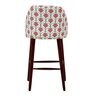 Blevins Fabric Bar Chair In Floral Print on White