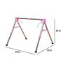 Metal Crib in Pink Colour
