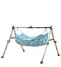 Adjsutable Metal Crib in Blue Colour