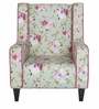 Fumingo Wing Chair with Cushion in Floral Design