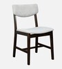 Fumio Solid Wood 4 Seater Dining Set In Walnut & Beige Finish