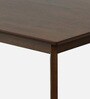 Fumio Solid Wood 4 Seater Dining Set In Walnut & Beige Finish