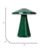 Functional Beauty: Illuminate Your Pathways with 9 Inch Green Mushroom 12W LED Mini Bollard Light