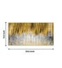 Functional Golden Line Glass Finish Horizontal Wall Art