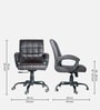 Funk Leatherette Executive Chair in Brown Colour Funk Leatherette Executive Chair in Brown Colour