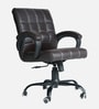 Funk Leatherette Executive Chair in Brown Colour Funk Leatherette Executive Chair in Brown Colour