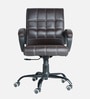 Funk Leatherette Executive Chair in Brown Colour Funk Leatherette Executive Chair in Brown Colour