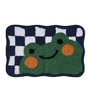 Funky Checkerboard Frog Kids Mat