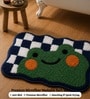 Funky Checkerboard Frog Kids Mat