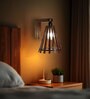 Funnel Brown Wooden Wall Light