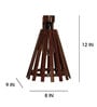 Funnel Brown Wooden Wall Light