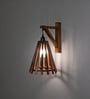 Funnel Wooden Novelty Wall Light (Natural Wood)