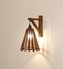 Funnel Wooden Novelty Wall Light (Natural Wood)