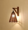 Funnel Wooden Novelty Wall Light (Natural Wood)