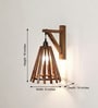 Funnel Wooden Novelty Wall Light (Natural Wood)
