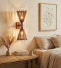 Funnel Wooden Novelty Wall Light (Natural Wood)