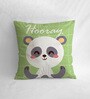 Canvas Cushion with Panda Print