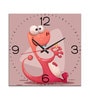 Funny Cartoon Wall Clock in Multicolour