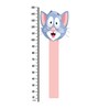 Funny Cat in Multicolour Height Chart