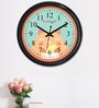 Funny Cat Wall Clock in Orange Colour