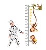 Funny Monkey in Multicolour Height Chart