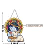Krishna With Cow Wooden Wall Hanging