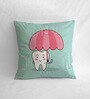 Canvas Cushion with Tooth Print
