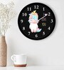 Funny Unicorn Wall Clock in Multicolour