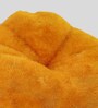 Fur XXXL Fabric Bean Bag Cover in Yellow Colour