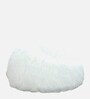 Fur XXXL Fabric Bean Bag Cover in White Colour