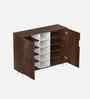 Furlyn 2 Door Shoe Cabinet In Brown Maple Finish