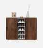 Furlyn 2 Door Shoe Cabinet In Brown Maple Finish