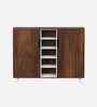 Furlyn 2 Door Shoe Cabinet In Brown Maple Finish