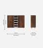 Furlyn 2 Door Shoe Cabinet In Brown Maple Finish
