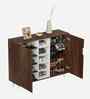 Furlyn 2 Door Shoe Cabinet In Brown Maple Finish
