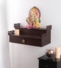 Walnut Finish Teak Wood Pooja Mandir