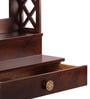 Stylish Brown Teak Wood Wall Mounted Mandir Without Door