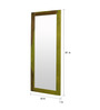 Green Solid Wood Full Length Mirror