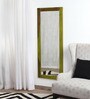 Green Solid Wood Full Length Mirror